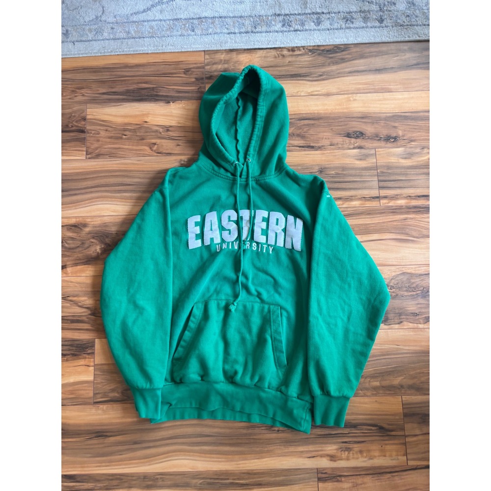 MV Sport Eastern University Hoodie Green Mens Small Collegiate Sweatshirt 1397